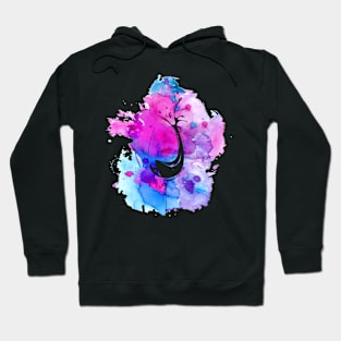 Ink Splatter Wine Hoodie